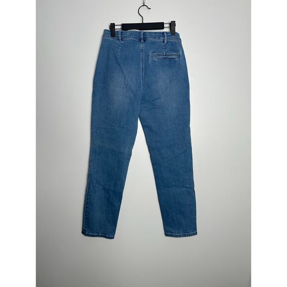 J. McLaughlin Women's Medium Wash Yara Zipper Pocket Straight Leg Jeans 2 - Picture 9 of 11